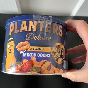 Planters Mr Peanut Socks NIB 3 pairs